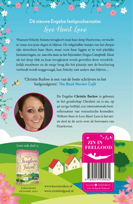 Achterkant van Welkom thuis in Love Heart Lane