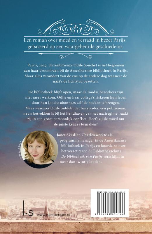 Achterkant van De bibliotheek van Parijs