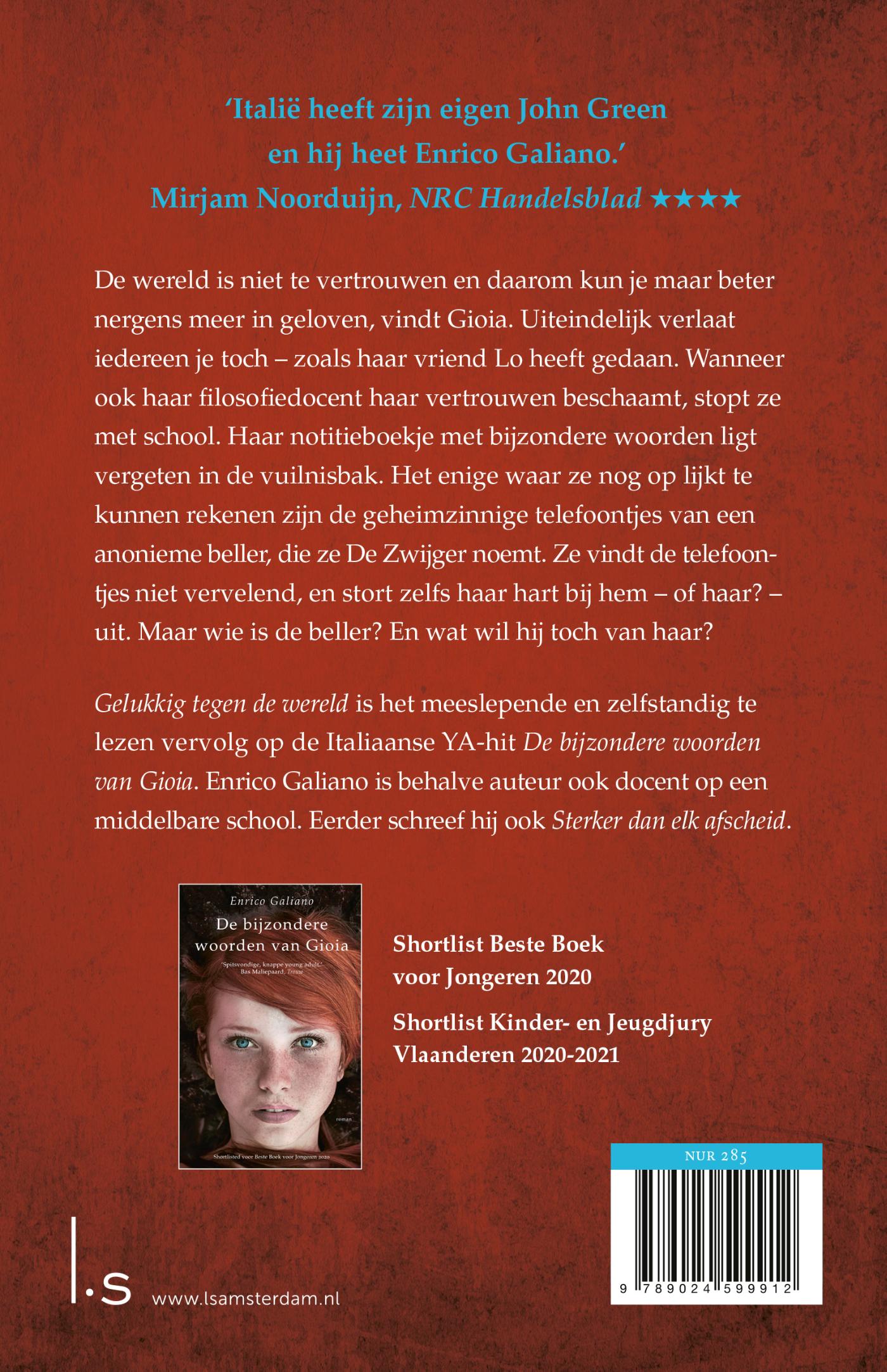 Achterkant van Gelukkig tegen de wereld
