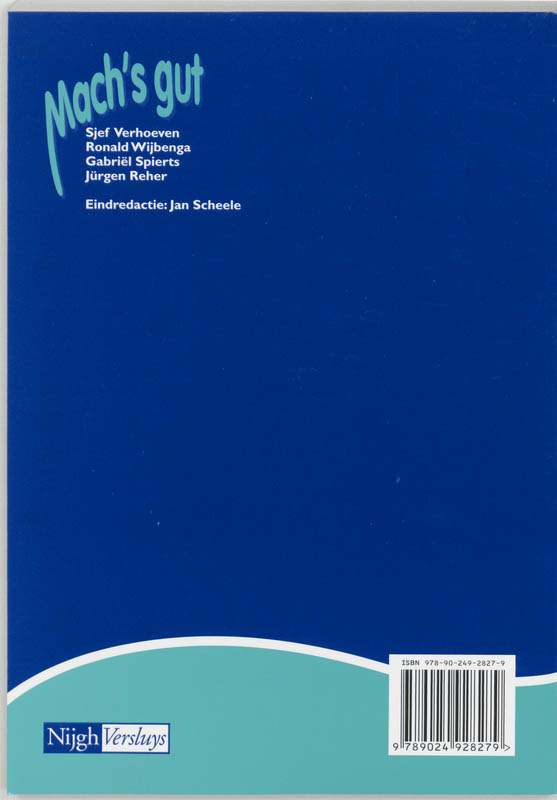 Achterkant van Werkboek