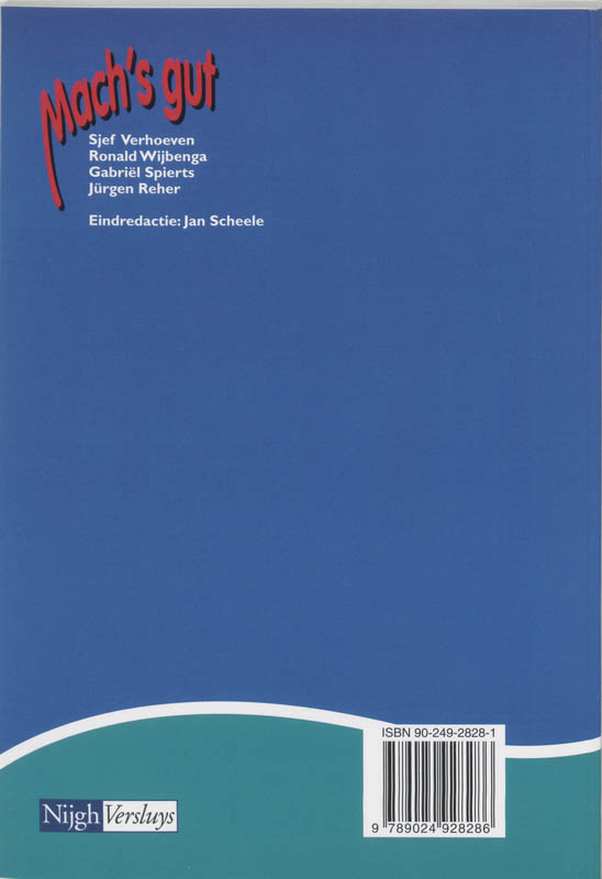 Achterkant van Tekstboek