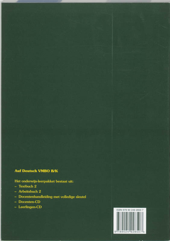 Achterkant van Arbeitsbuch