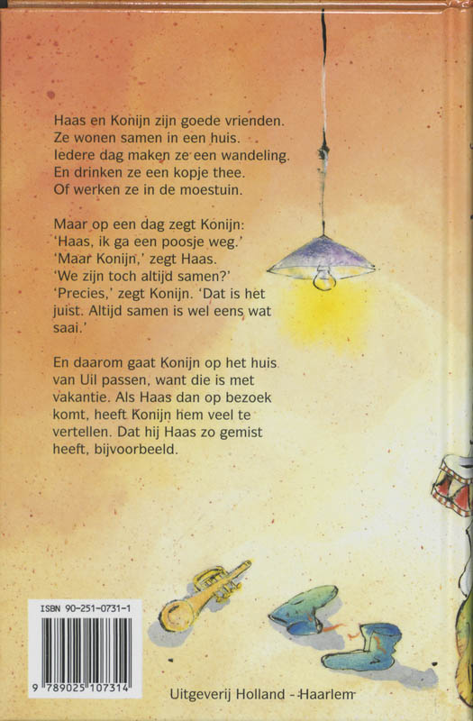 Achterkant van '1 April, Haas' zei Konijn
