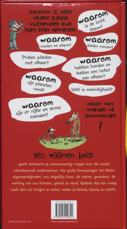 Achterkant van Het waarom boek