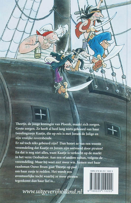 Achterkant van De pirate van Ploenk