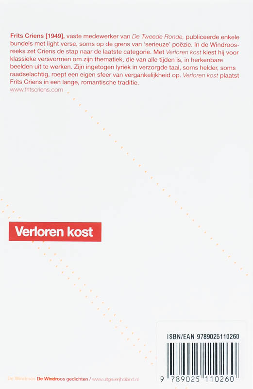 Achterkant van Verloren kost