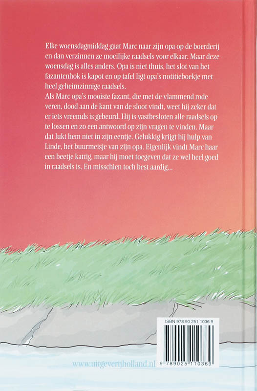 Achterkant van Vlammend rood