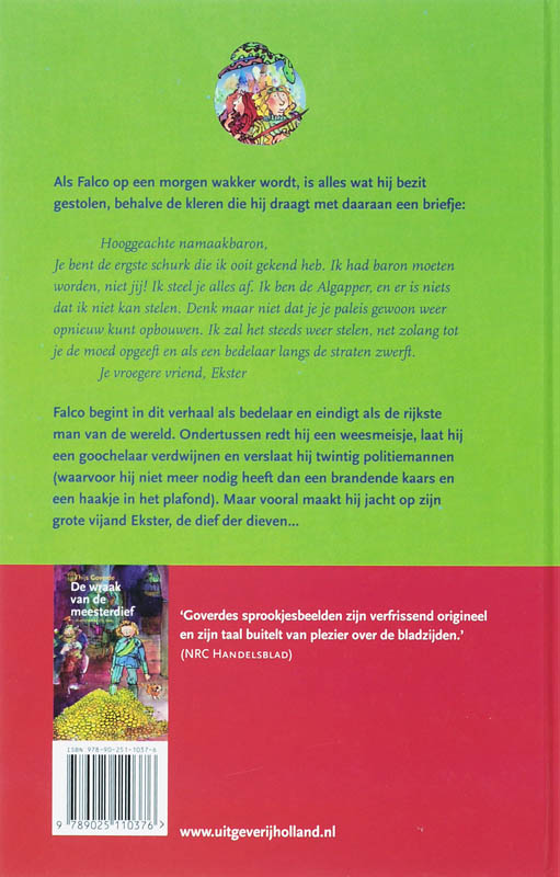 Achterkant van De jacht op de meesterdief
