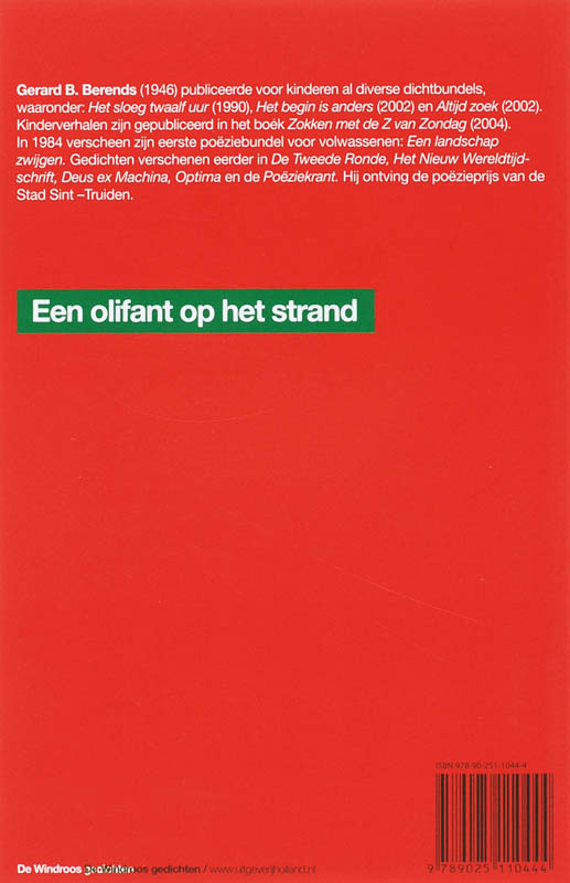 Achterkant van Een olifant op het strand