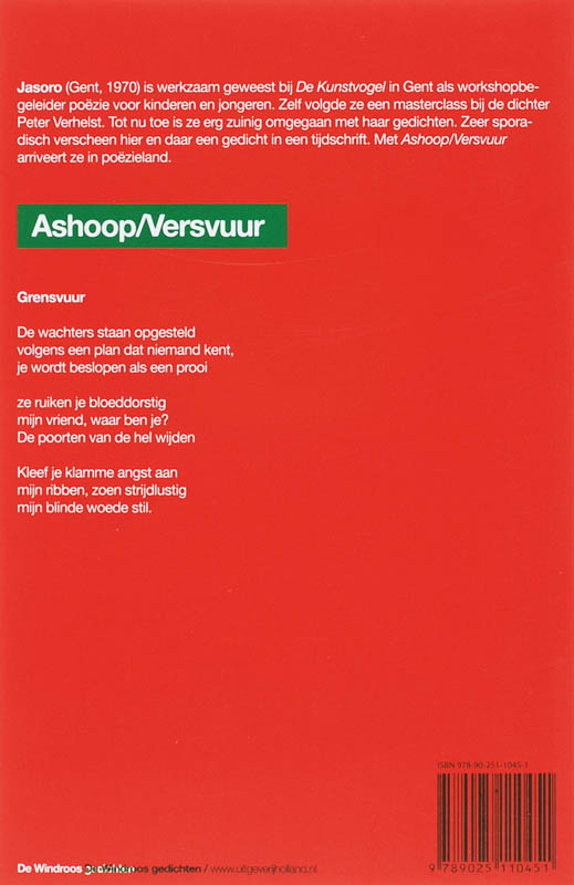 Achterkant van Ashoop / Versvuur