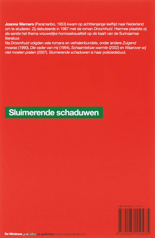 Achterkant van Sluimerende schaduwen