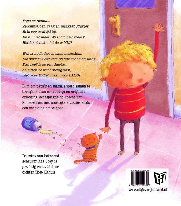 Achterkant van Papa-Mama Lijm