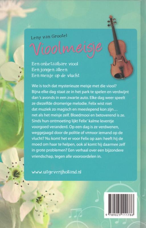 Achterkant van Vioolmeisje