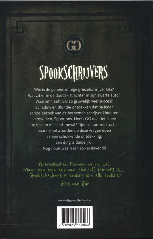 Achterkant van Spookschrijvers