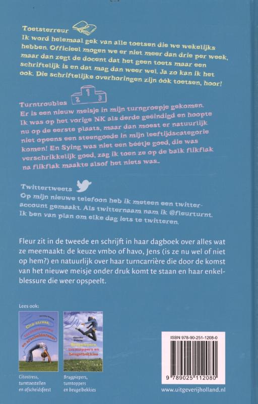 Achterkant van Toetsterreur turntroubles en twittertweets
