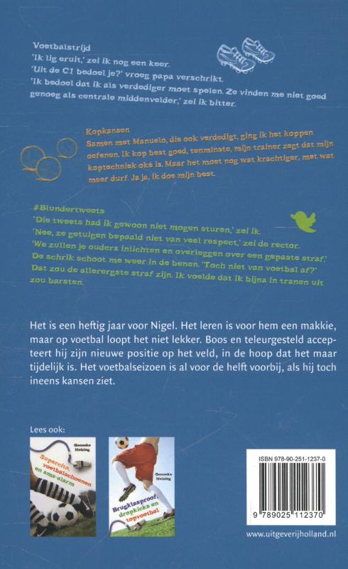 Achterkant van Voetbalstrijd, kopkansen en blundertweets