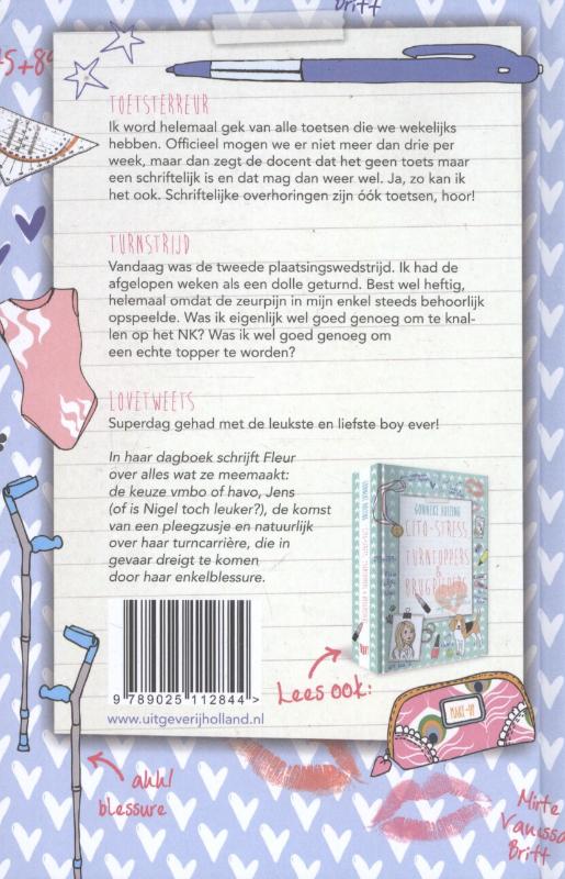 Achterkant van Toetsterreur, turnstrijd en lovetweets