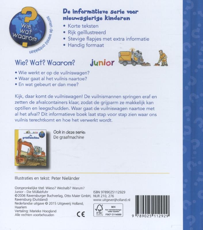 Achterkant van De vuilniswagen