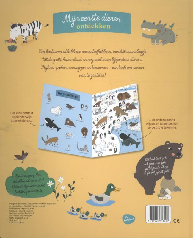 Achterkant van Mijn eerste dieren ontdekken