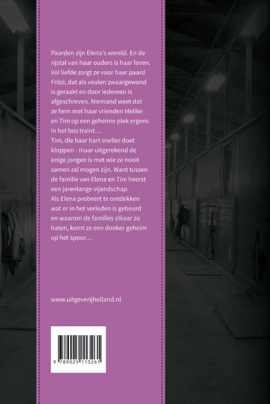 Achterkant van Elena, een leven voor paarden