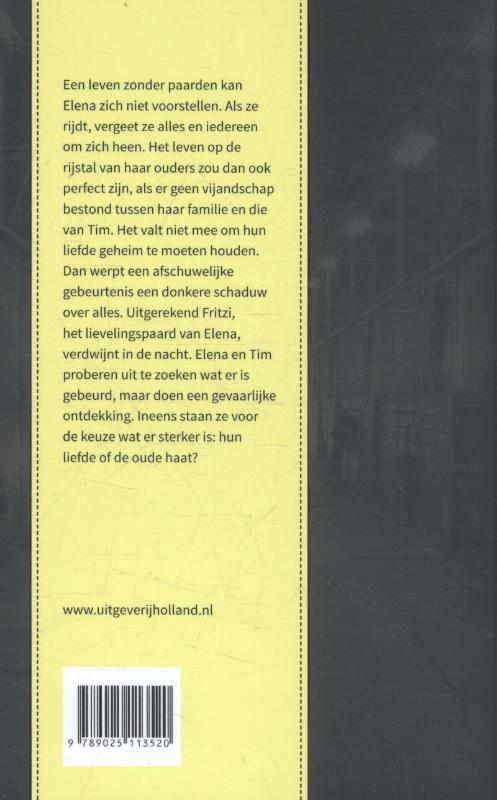 Achterkant van Elena, een leven voor paarden