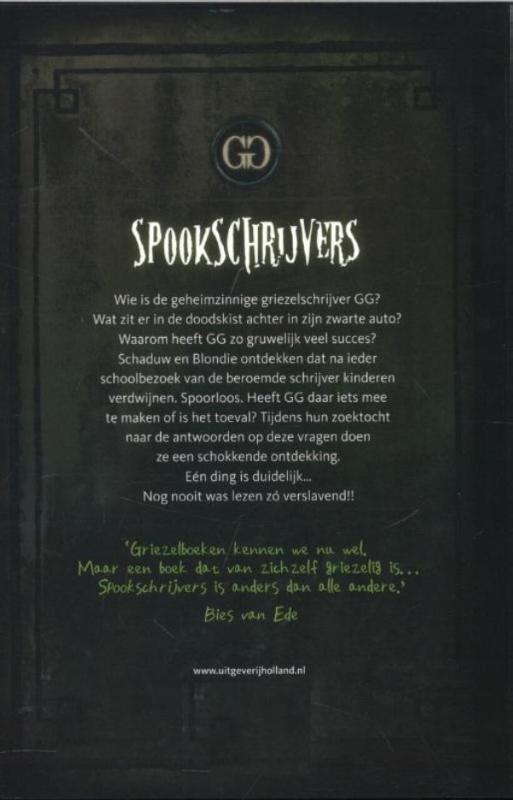 Achterkant van Spookschrijvers