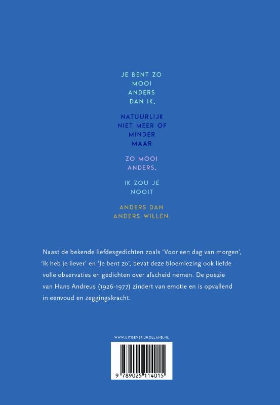 Achterkant van Je bent zo mooi anders