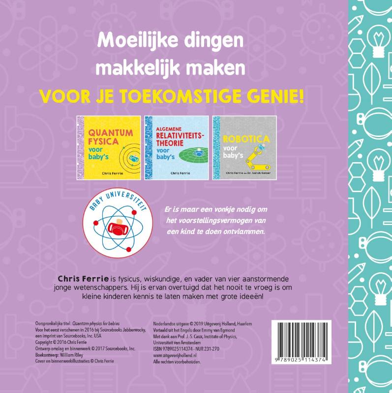 Achterkant van Raketwetenschap voor baby’s