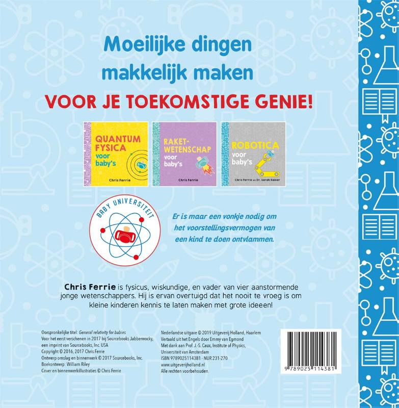 Achterkant van Algemene relativiteitstheorie voor baby’s