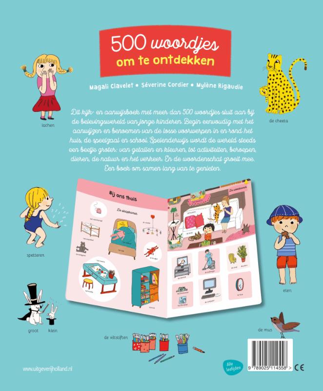 Achterkant van 500 woordjes om te ontdekken