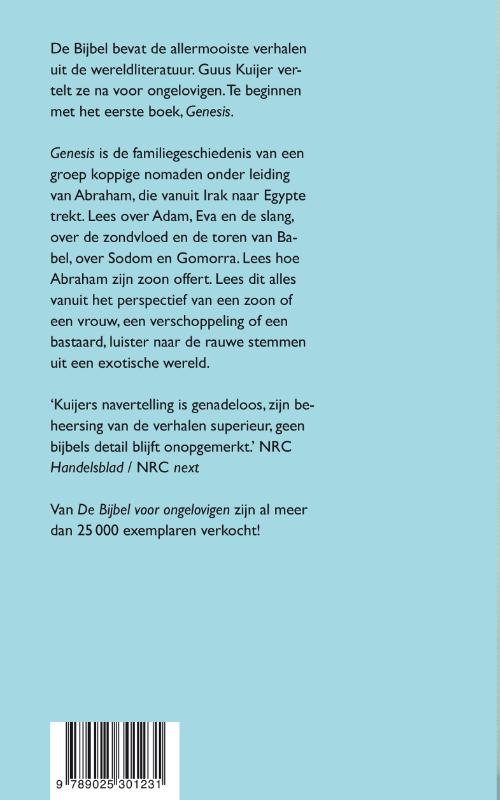 Achterkant van 1 Het begin. Genesis