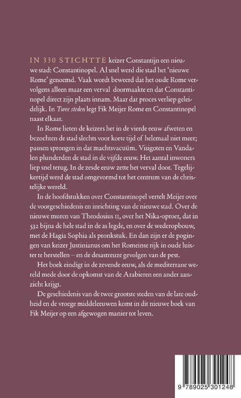 Achterkant van Twee steden
