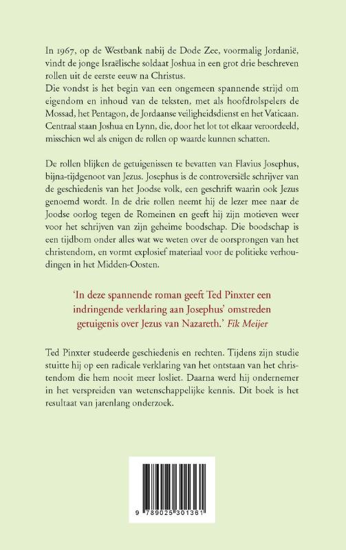 Achterkant van De schaduw van Josephus
