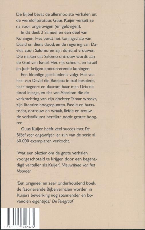 Achterkant van 4 Koning David en de splitsing van het rijk