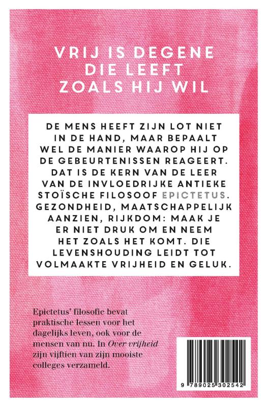 Achterkant van Over vrijheid