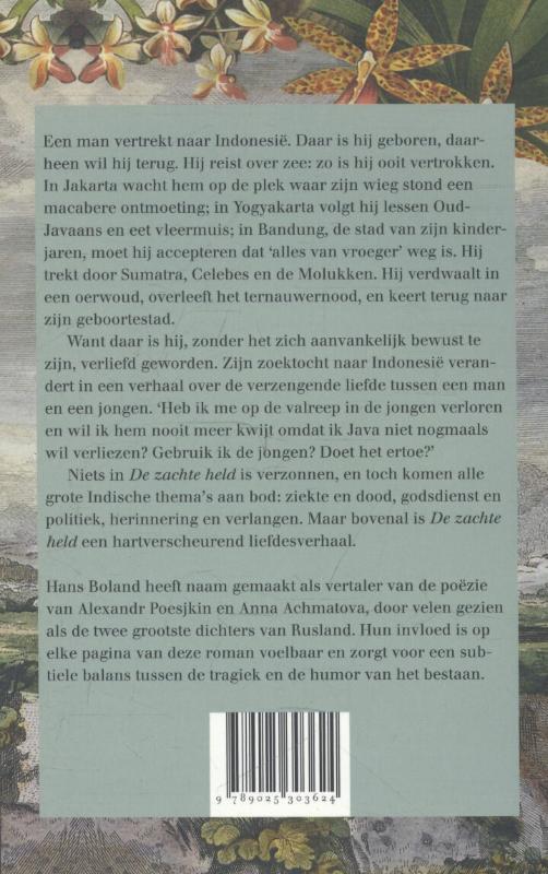 Achterkant van De zachte held