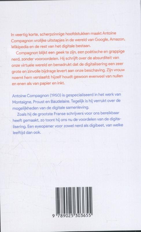 Achterkant van Klein digitaal verdriet