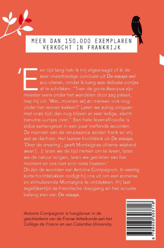 Achterkant van Een zomer met Montaigne