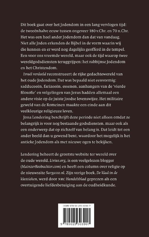 Achterkant van Israel verdeeld