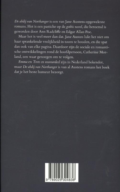 Achterkant van De abdij van Northanger