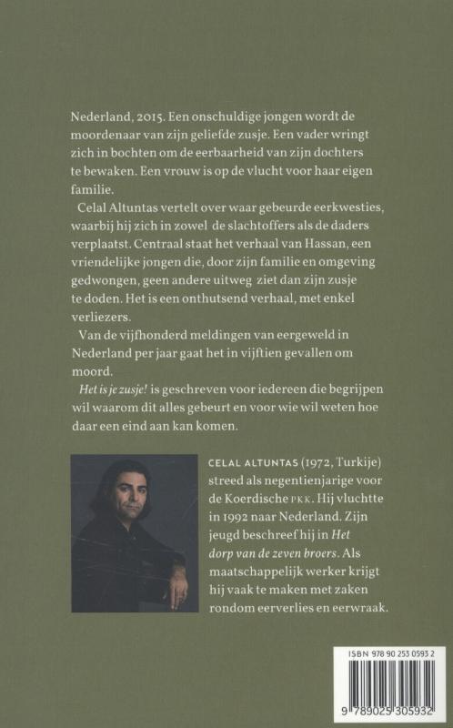 Achterkant van Het is je zusje!