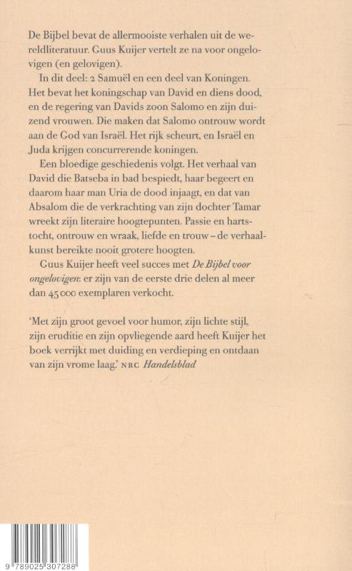 Achterkant van 4 Koning David en de splitsing van het rijk