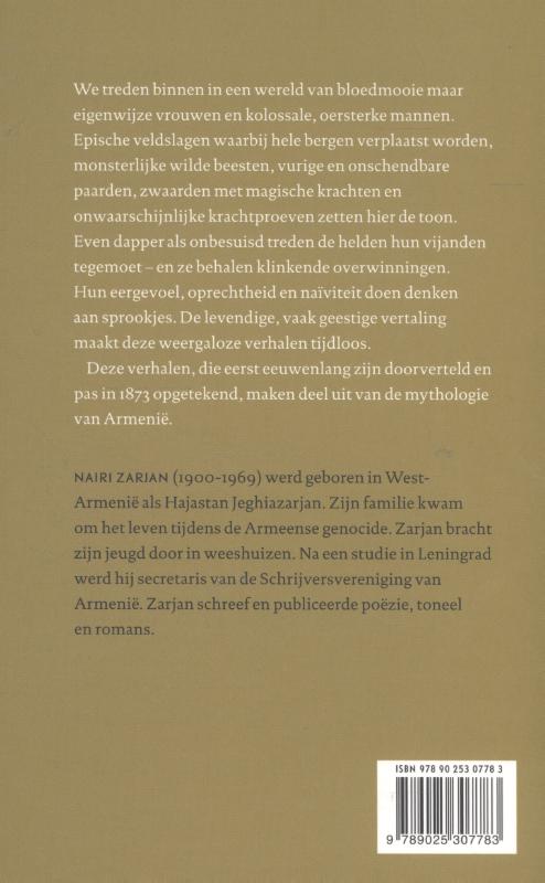 Achterkant van De eigenwijze helden van Sassoen
