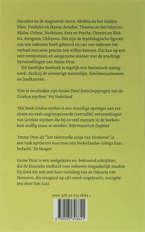 Achterkant van Griekse mythen