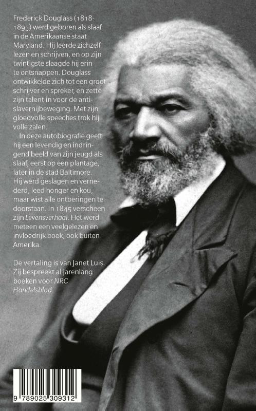 Achterkant van Het levensverhaal van Frederick Douglass