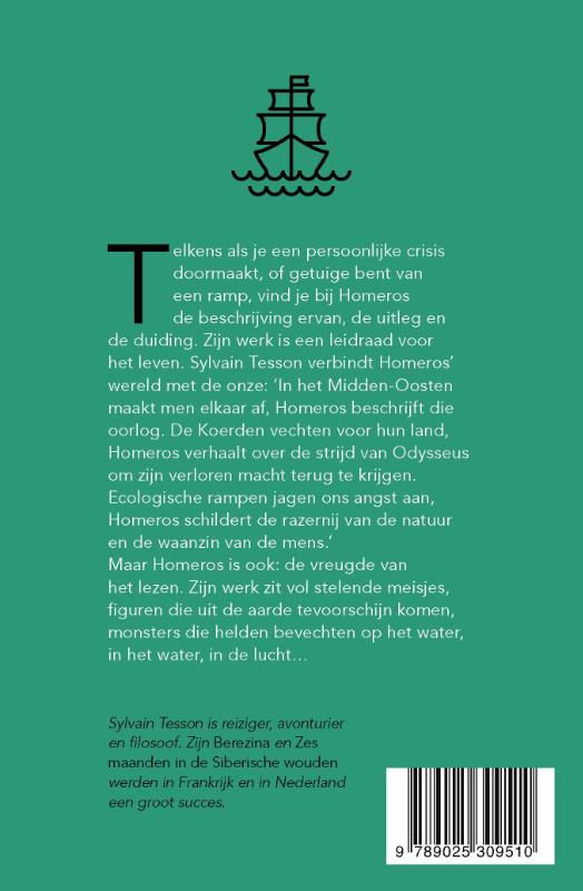 Achterkant van Een zomer met Homeros