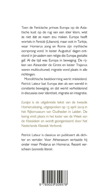 Achterkant van Europa