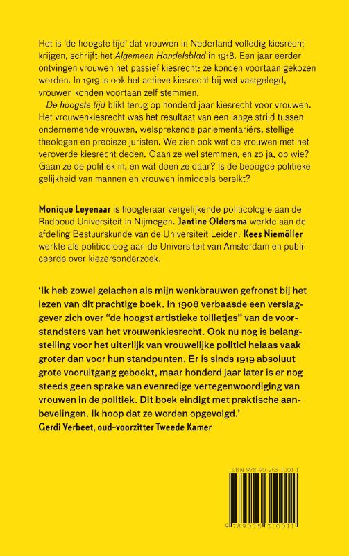 Achterkant van De hoogste tijd