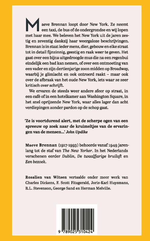 Achterkant van De breedsprakige dame