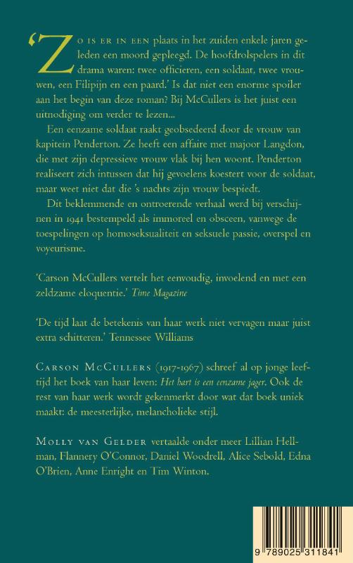 Achterkant van Gespiegeld in een gouden oog